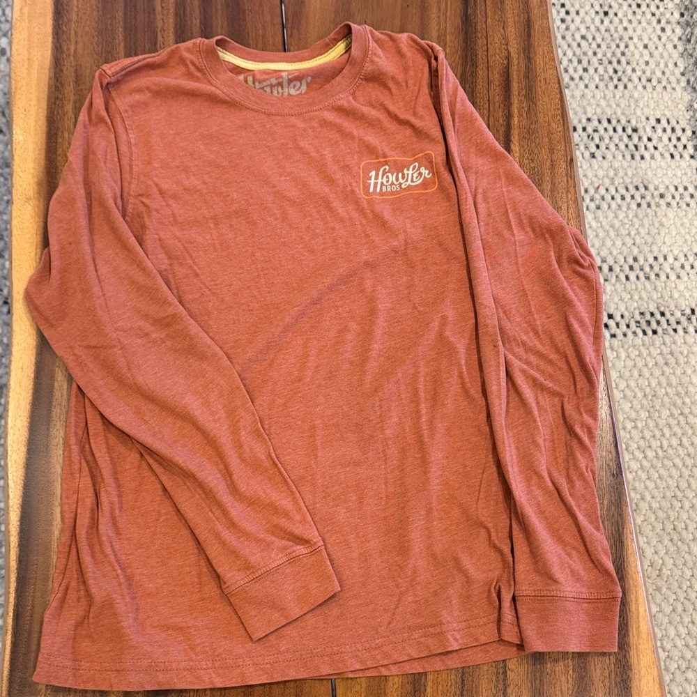 Howler Brothers Brick Red Long Sleeve Shirt